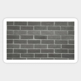 Brick Wall Black and White Photo Magnet